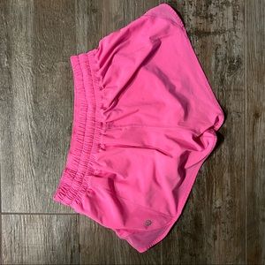 Pink lululemon shorts